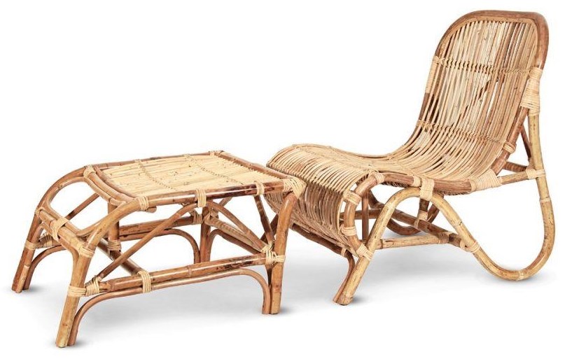 Rattan chairs with ottomans 2025